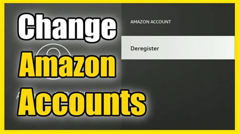 how to switch kindle accounts|changing firestick to another account.